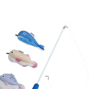 Catnip Filled Cat Toys Fishing Cat Teaser Wand Exerciser Training Chasing B