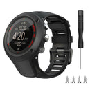 Silicone Watchband Strap w/Buckle for Suunto Ambit Series 1/2/3 (Black)