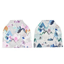 Nursing Cover Car Seat Canopy Baby Breastfeeding Cover Car Seat Covers Blue