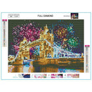 5D DIY Full Drill Diamond Painting Fireworks Bridge Cross Stitch Embroidery