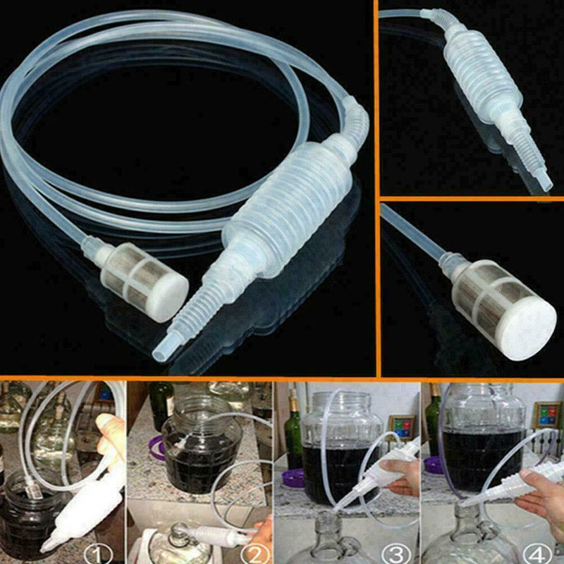 Aquarium Clean Vacuum Use Change Siphon Gravel Cleaner Pump Fish Tank Filte O4H1