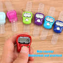 Pedometer Portable Electronic Finger Counter Ring Digit Row Tally Stitch Marker