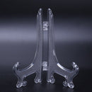 4X dish rack dish holder dish stand for photos 12.5*7.5cm transparent N2L1