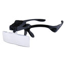 1.0/1.5/2.0/2.5/3.5X Lens Glasses Magnifier Lens with LED Illuminated Light