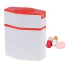 1X Pill Medicine Crusher Grinder Tablet Divider Cutter Storage Box ME