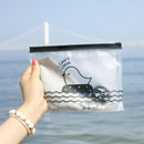Clear Chicken Pen Bag Pencil Holder Storage Supplies Stationery Cosmetic Case BX