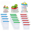 16 Pcs Reusable Produce Bags Premium Eco-Friendly Net Bags Washable Eco Fri