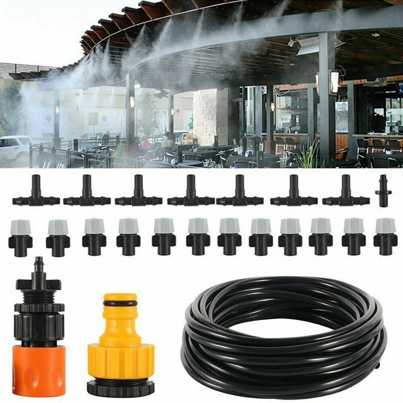15 M Nursery Garden Mist Sprinkler Kit Cooling System Water DIY Humidification