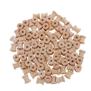 100x Wooden Empty Thread Spools for Sewing Craft Wire Ribbon Floss 14mmx12mm