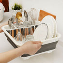 Foldable Dish Rack Kitchen Storage Holder Drainer Bowl Tableware Drying RacSEAU