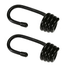 2pcs Black Coated Steel Hook End for 8mm Elastic Rope Shock Cord