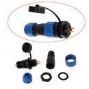 IP68 SP13 2Pin Waterproof Plug Socket Power Cable Connector