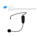 Portable Fm Wireless Microphone Headset Head-Mounted Megaphone Radio Mic fo X7R2