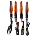 4x Motorcycle LED universal orange turn signal lamp motorbike indicator OZ
