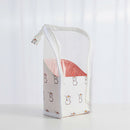Cartoon Makeup Pouch Organizer Waterproof Stand Cosmetic Storage Bag (Red) A