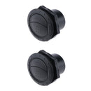 1 Pair Boat Interior Side Roof Air Exhaust Vent Ventilation Outlet Black 70x45mm