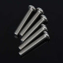 M8 x 45mm 304 Stainless Steel Phillips Machine Screw Bolt 5pcs