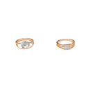 4pcs Rhinestone Ring Star Geometric Knuckle Ring Women Wedding Jewelry Gift A