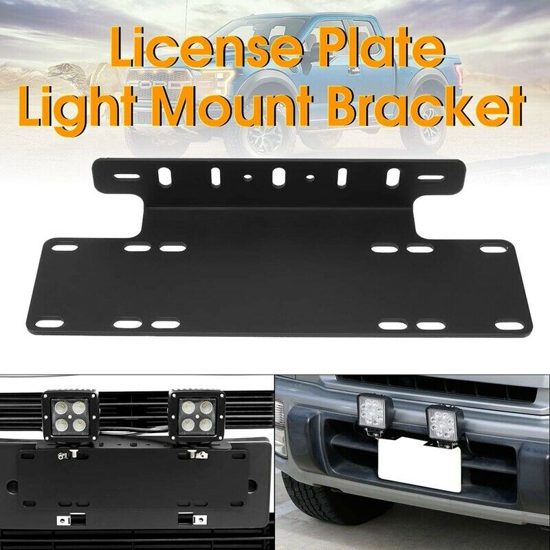1Pcs Front Bumper License Plate Mounting Bracket for Truck Off-Road SUV 4X4 Q7W5