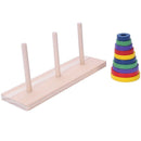 Wooden Colorful Ten-storey Tower of Logic Puzzle Brain Teaser Intellectual  H7K8