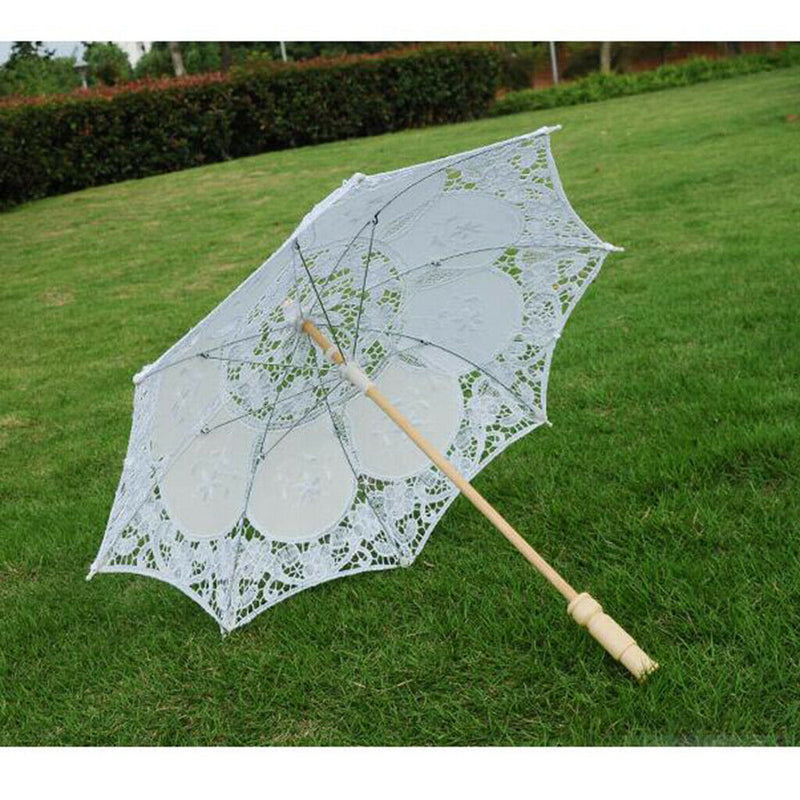Floral Parasol Umbrella Decoration Wedding Bride Handmade Photography Prop S