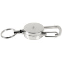 1pc Retractable Pull Key Ring Chain Clip Carabiner Holder Recoil Extends To  Gw