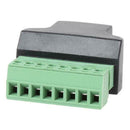 RJ45 Ethernet Female to 8 Pin Screw Terminal Adapter Connector for CCTV DVR
