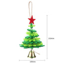 2pcs Non-Woven Christmas Bell Pendants Xmas Hang Ornament New Year Decor Gift