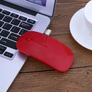 2.4GHz 1,000DPI Ultra-thin 3-Button Wireless Photoelectric Mouse (Red)