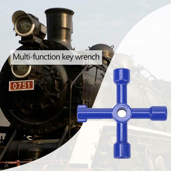 Multi-function Universal Cross Key Wrench for Electric Control Cabinet Door
