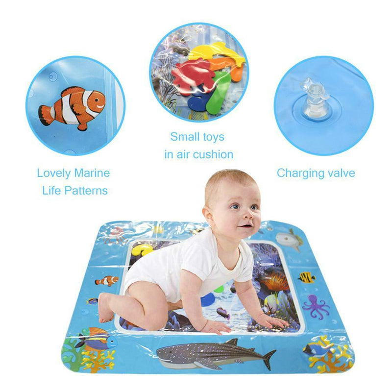 Baby Kids Inflatable Water Play Mat Patted Pad Cushion Tummy Time Playmats