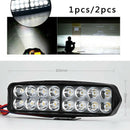 16 LEDS 24W Universal Motorcycle Spot Light Super Bright Headlight Headlamp