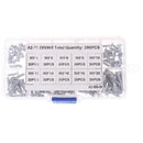 200pcs M3 stainless steel 304 cross countersunk flat head machine screw set3C