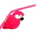 25pcs Pink Holiday Plastic Bendy Xmas Birthday Party Flamingo Drinking Straws