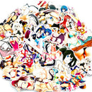 100Pcs Sexy Girls Anime Stickers DIY Scrapbook Suitcase Laptop Guitar Stick lj