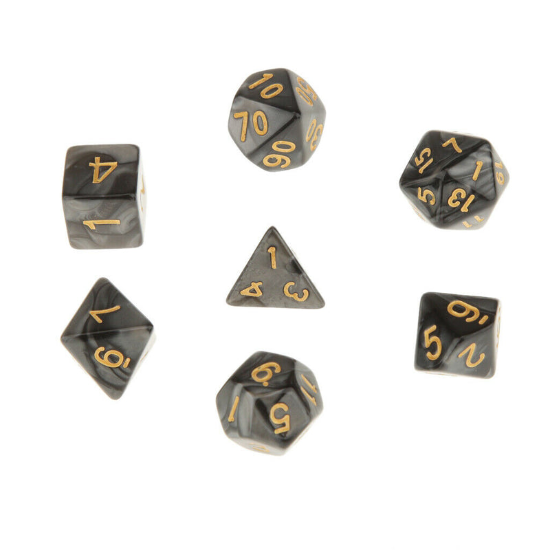 14x Acrylic 16mm Polyhedral Dices Set For D&D Table