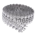 2pcs 5yard Rhinestone Chain Trim Sewing Applique Craft 27mm Wedding Decor