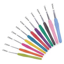 24PCS Crochet Hooks Set, Ergonomic Soft Handles, Smooth Needles for Superio P3I9