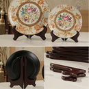 Retro Style Wooden Folding Plate Display Easel Photo Holder Display Stand