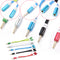 colorful 3.5mm earphone headphone audio cable jack 1 male to 2female split JC3c