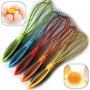 Handle Whisk Silicone Kitchen Mixer Balloon Wire Egg Beater Tools randomBX