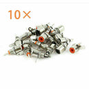 10Pcs A Sell Nickel Plated Small Lotus Seat RCA Female Audio Socket Lotus S G0H0