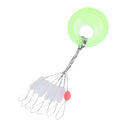 700 Pcs/100 Groups Fishing Bobber Stopper 7 In 1 Transparent Rubber Cylindr