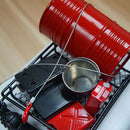 5X(1: 10 RC Crawler Accessories Metal Trailer Wire Rope Tow Rope with Hook Z3J2)