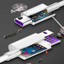 2pcs Fast Charging USB C Cable 5A Super Charge USB Type C For Huawei P20/ JBC