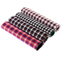 13pcs Mixed Linen Cotton Fabric Plaid Material Bundle Scraps For Quilting