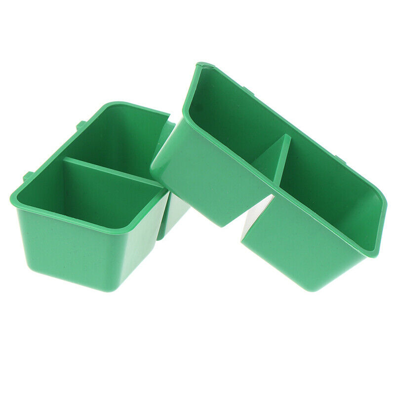 1pc  Feeding Cup Plastic Bird Pigeons Cage Water Food FeederB Hn