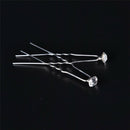 20PCS Clear Crystal Rhinestone Diamante Wedding Bridal Prom Hair Pins Hairpin MO