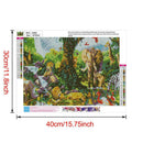 5D DIY Full Drill Diamond Painting Animals Cross Stitch Kit Wall Art (W283)