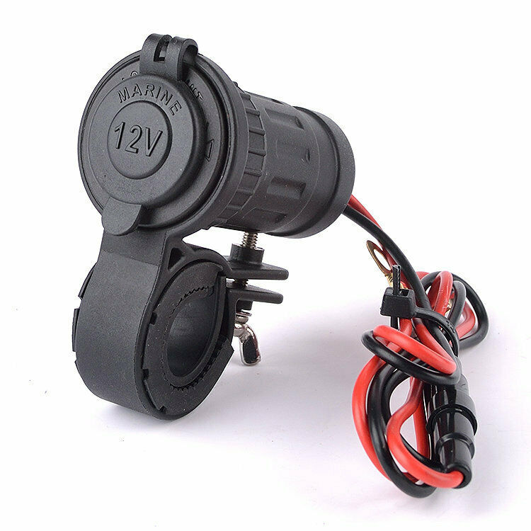 240W 12V 24V Motorcycle Handle Bar Cigarette Lighter Socket Waterproof Cover